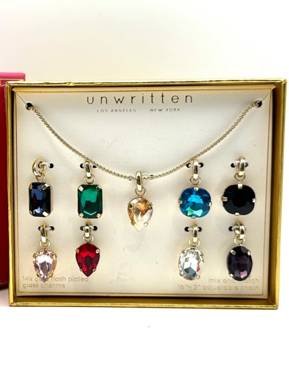 Unwritten Necklace with Interchangeable Charms. NIB